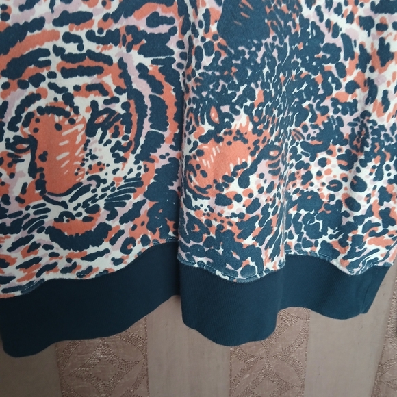 💎 Mother Women's Sweatshirt The Square Cub Club Leopard Print - Picture 10 of 13